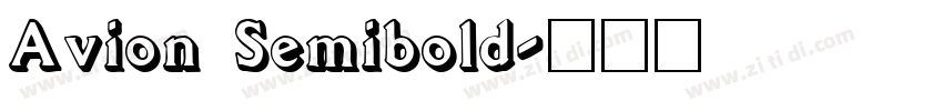 Avion Semibold字体转换